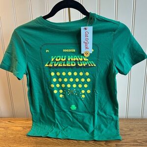 Cat & Jack Green Level Up Kids Tee